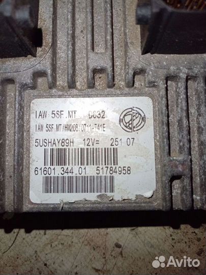 Блок управления двигателем эбу Fiat Albea. 1.4л