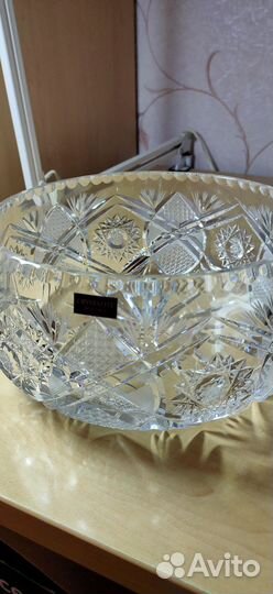 Хрустальная ваза под фрукты Bohemia