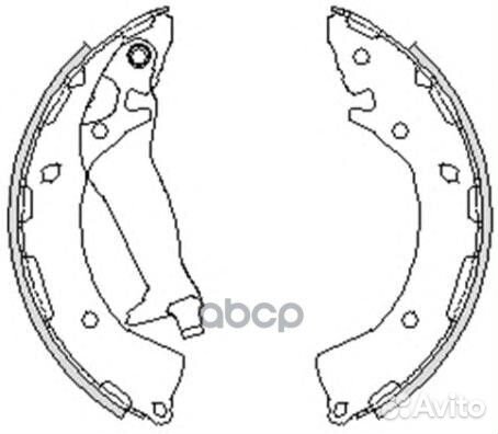 4248.00 колодки барабанныеручника задние Hyund