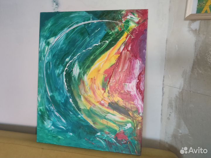 Картина абстракция акрил