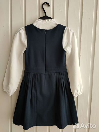 Школьная форма для девочки 128 134 темно синяя