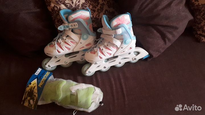 Роликовые коньки детские раздвижные