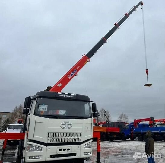 FAW J6 3250 с КМУ, 2024