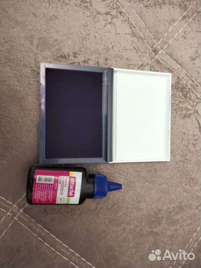 Штемпельная подушка+ краска штемпельная. Файлы А4