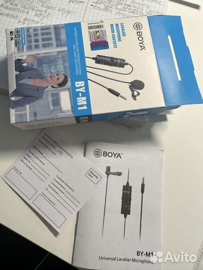 Петличный микрофон boya