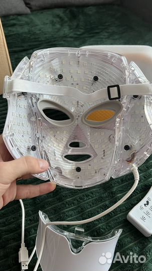 LED beauty mask светодиодная маска для лица И шеи