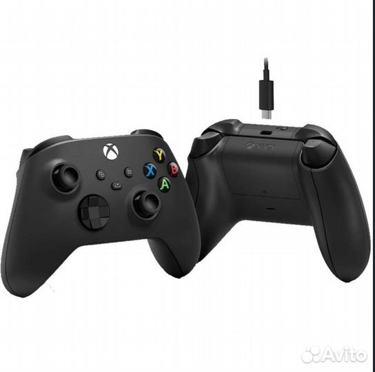 Геймпад Microsoft Xbox Series Black + кабель USB-C