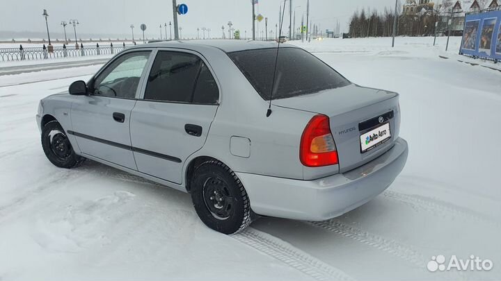 Hyundai Accent 1.5 МТ, 2004, 125 000 км