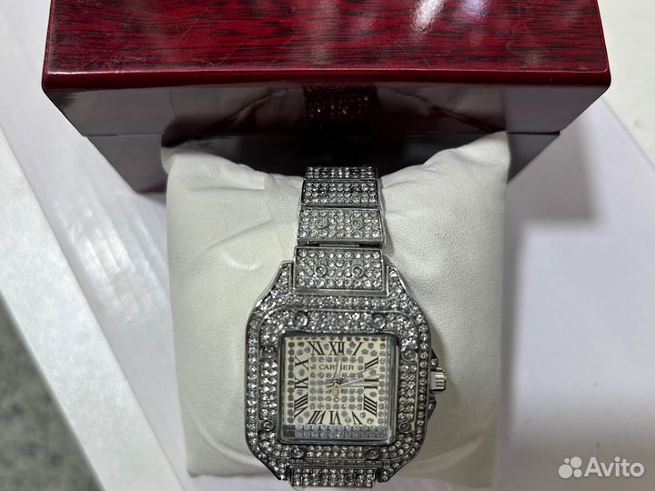 Часы cartier женские серебряные