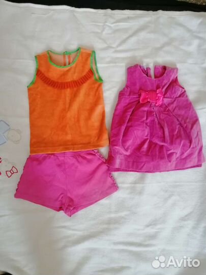 Пакет вещей на девочку 0-12 месяцев