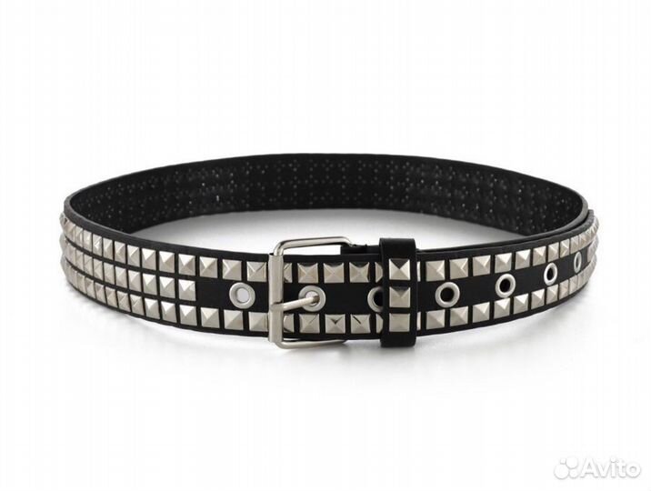 Ремень с заклёпками y2k