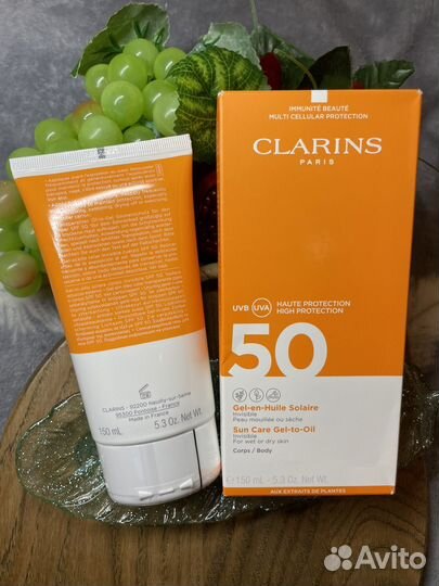 Clarins Gel-en-Huile Solaire Corps SPF50 150мл