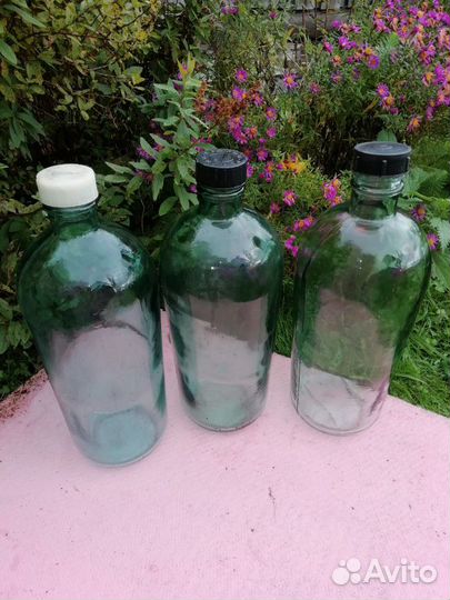 Бутыли стеклянные для приготовления вина, из СССР