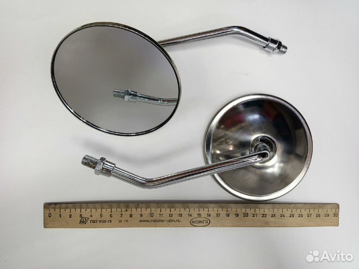 Зеркало (015) металл большие кругл