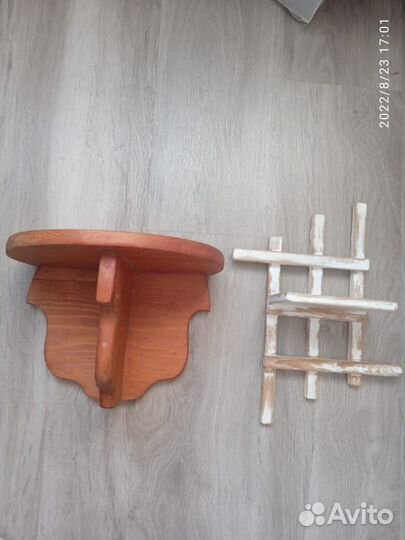 Полка настенная дерево ручная работа