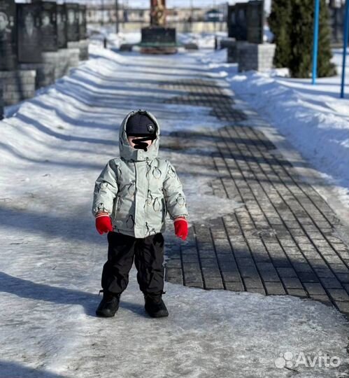 Зимний комбинезон 80 86 для мальчика