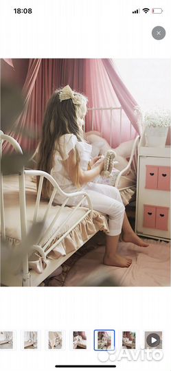 Покрывало с рюшами детское