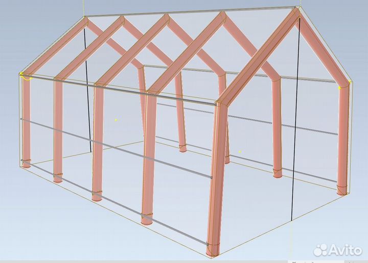 Пневмокаркасная палатка. Надувной ангар