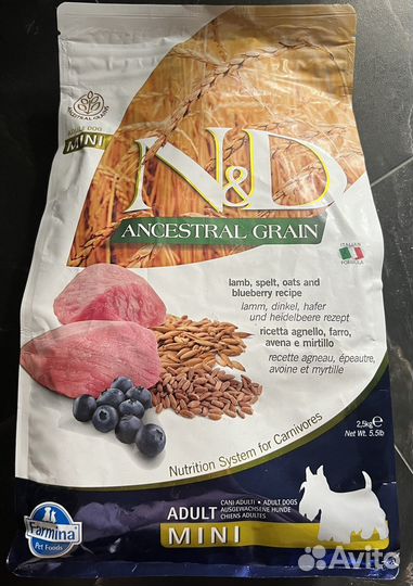 Корм для собак farmina ancestral grain 2.5 кг