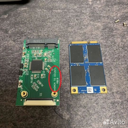 Адаптер M.sata (Mini PCI) на ZIF и M.sata на IDE