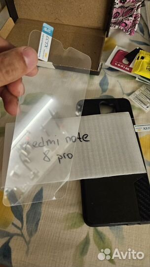 Чехол и стекла на redmi note 8 pro