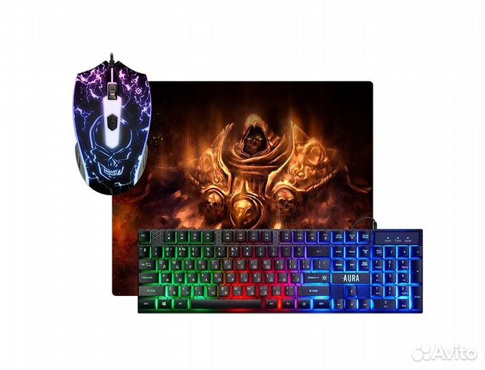 Клавиатура+мышь игровая Defender Aura
