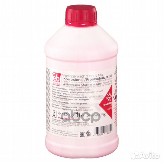 Жидкость охлаждающая красная 1L 172005 Febi