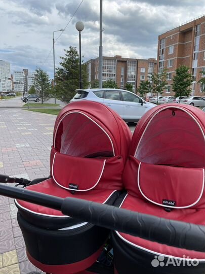 Коляска для двойни 3 в 1