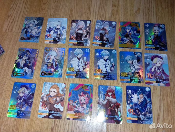 Коллекционные карточки Genshin impact и Крд