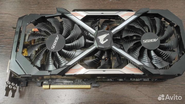 Видеокарта GeForce GTX 1080 Ti 11Gb Gigabyte Aurus