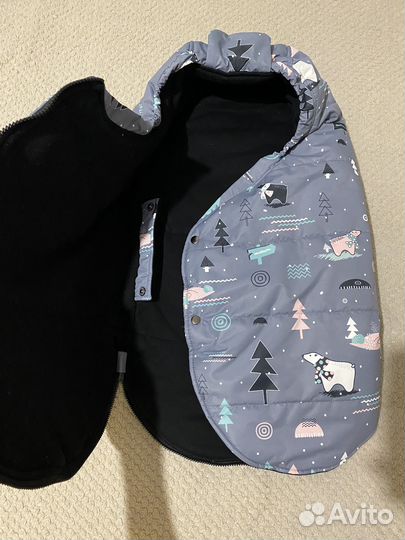 Конверт кокон для новорожденных зимний/весенний
