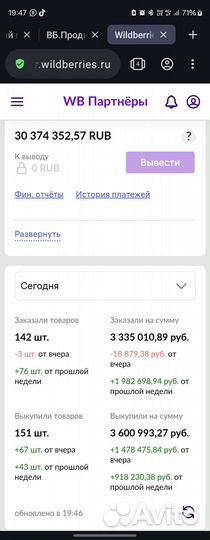 Готовый бизнес на маркетплейсе вб