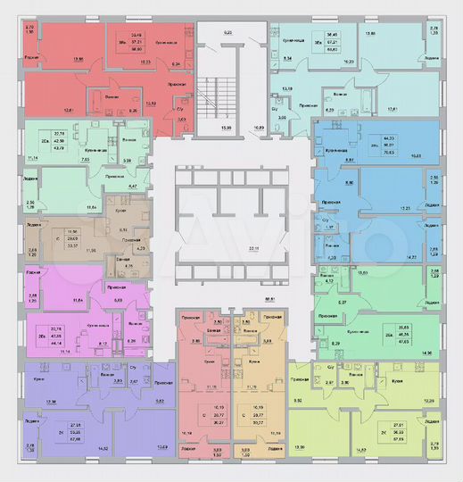 3-к. квартира, 70,7 м², 11/25 эт.