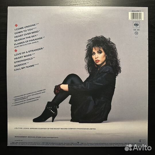 Jennifer Rush – Heart Over Mind (Европа 1987г.)