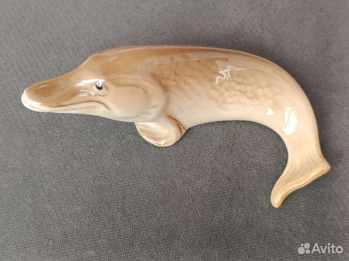 Статуэтка фарфор рыбы аз и клоун кобальт