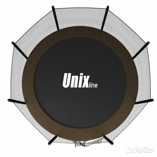 Батут unix line Black&Brown 8 ft (outside)