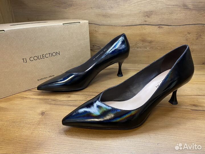 38.5р. Туфли новые tj collection кожа