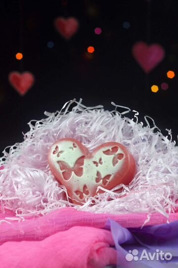Мыло ручной работы сердечки