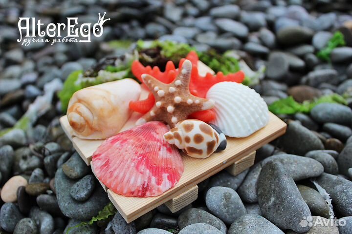 Силиконовые формы для мыла сладости, морские, пляж