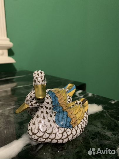 Коллекционая статуэтка «пара уток»(Херенд)