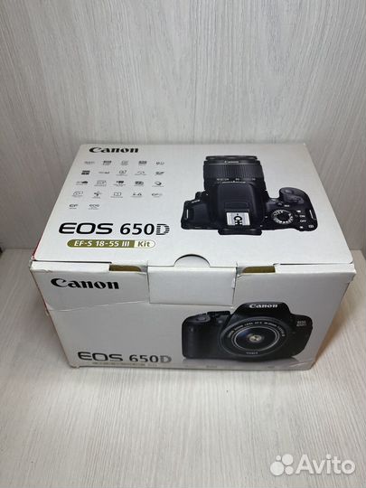 Фотоаппарат Canon Eos 650D Kit EF-S 18-55 III