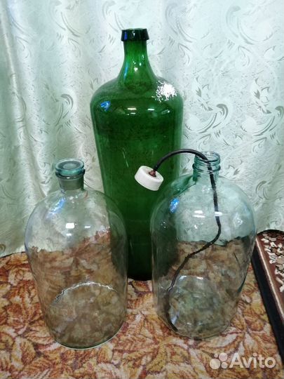 Бутыль стеклянная