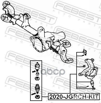 Опора шаровая jeep grand cherokee/wrangler 98-01