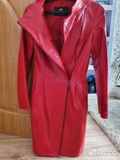 Плащ кожаный