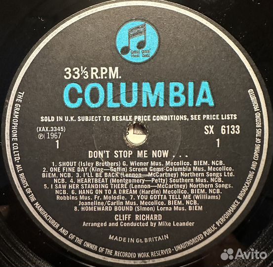 Cliff Richard – Don't Stop Me Now (Англия 1967г)