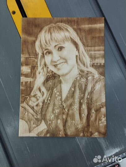 Выжигание портретов, картин на дереве