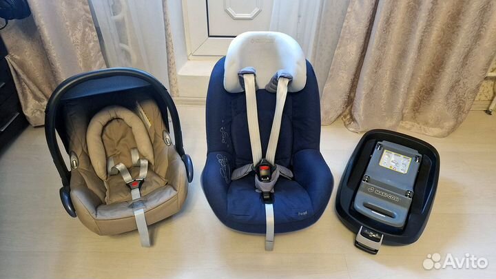 Maxi Cosi комплект - база, люлька и кресло