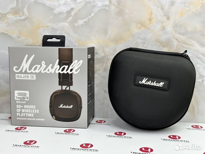 Наушники Marshall Major 4 Brown Bluetooth + сумка