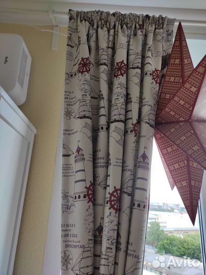 Шторы блэкаут для детской в морском стиле