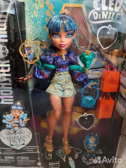 Кукла Монстер Хай Клео денил Faboolous Pets